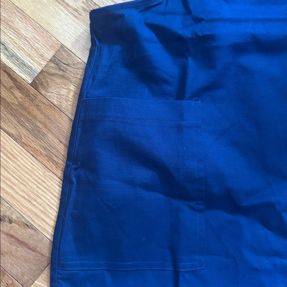 NWOT Zenana Knotted Strap Overall Romper With Pockets Size Large Blue - Picture 4 of 8